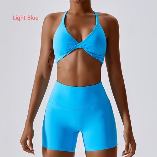 Bra+shorts quick drying yoga exercise set