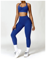 Gather tight neck hanging back yoga set Gather tight neck hanging back yoga set