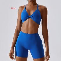 Bra+shorts quick drying yoga exercise set Bra+shorts quick drying yoga exercise set