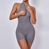 Quick drying pleated jumpsuit shorts