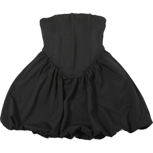 Strapless lantern puffy dress