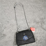 Wave pattern single shoulder crossbody bag handbag chain women's bag