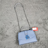 Wave pattern single shoulder crossbody bag handbag chain women's bag