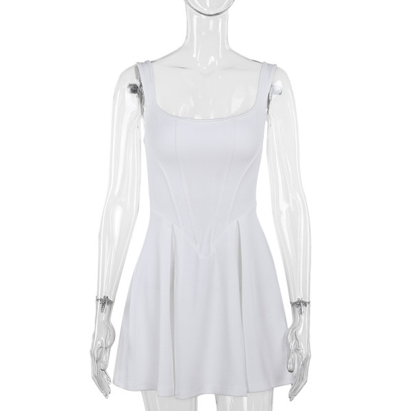 Waist waist vest dress