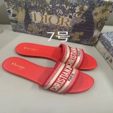 Embroidered one word versatile adult fashion lightweight flat bottomed slippers
