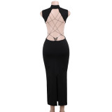 Backless bow dress