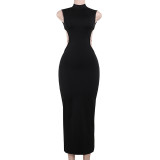 Backless bow dress