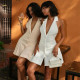 V-neck hanging neck dress