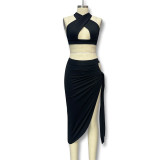 Irregular hollow dress