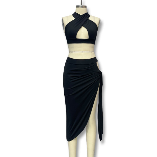 Irregular hollow dress