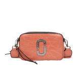 Camera bag with crocodile pattern single shoulder crossbody bag