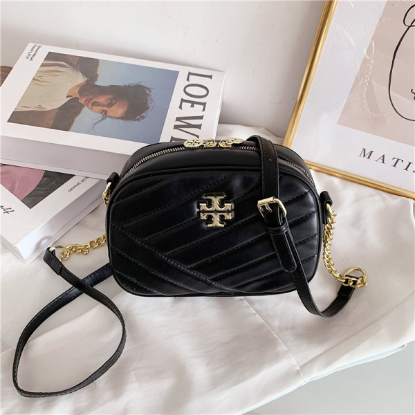 Lingge embroidery thread single shoulder crossbody chain women's bag