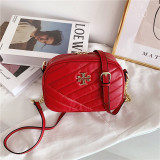 Lingge embroidery thread single shoulder crossbody chain women's bag