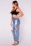 Ripped jeans, long pants, small leg pants
