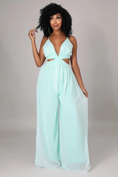 Loose chiffon women's jumpsuit