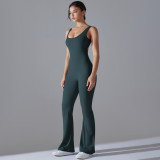 Beautiful back and hip lifting long wide leg jumpsuit
