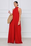 Chiffon loose fitting women's jumpsuit