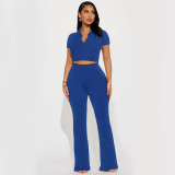 Flip collar short sleeved threaded two-piece set