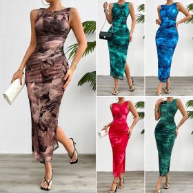 Sleeveless mesh dress
