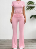 Short sleeved and long pants set
