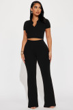 Flip collar short sleeved threaded two-piece set