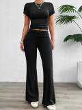 Short sleeved and long pants set