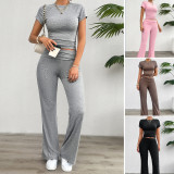 Short sleeved and long pants set