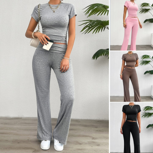 Short sleeved and long pants set