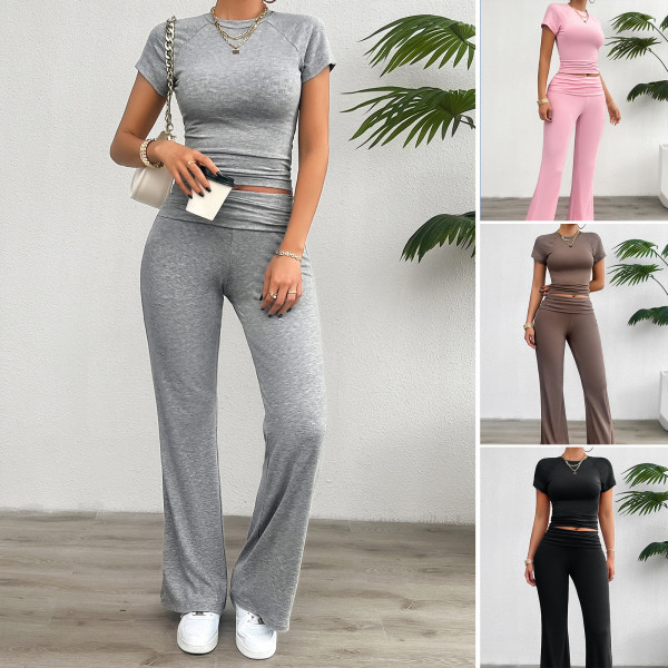 Short sleeved and long pants set