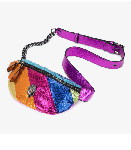 Colorful chain shoulder crossbody bag