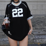 V-neck sports versatile T-shirt