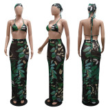 Two printed half length dresses