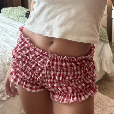 Lotus leaf edge low waisted shorts