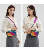 Colorful chain shoulder crossbody bag