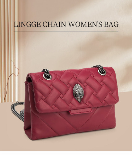 Chain bag, one shoulder crossbody eagle head small bag
