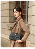 Chain shoulder crossbody bag, eagle head bag, diamond grid bag
