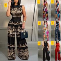 Printed sleeveless women's jumpsuit Printed sleeveless women's jumpsuit