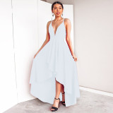 Oversized women's V-neck big swing dress