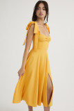 Backless chiffon dress, long skirt