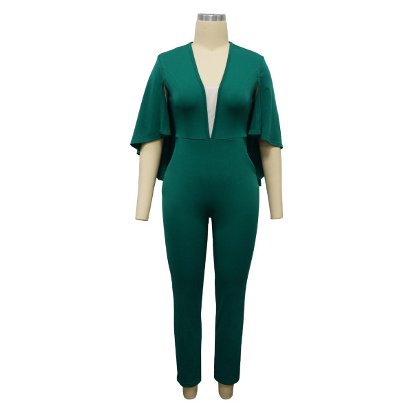 Women's bat sleeve jumpsuit