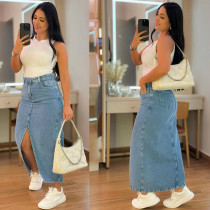 Denim skirt