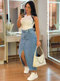 Denim skirt