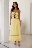 Wrinkled off shoulder sleeveless dress