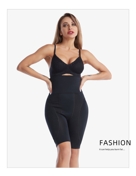 High waisted flat angle compression pants