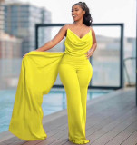 Backless camisole hip hugging jumpsuit