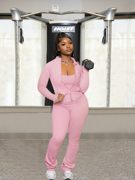 Cardigan sports two-piece set