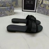 Magic button letter embroidery flat bottom slippers