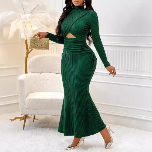 Round neck dress
