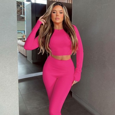 Bare back tight high waist two-piece set