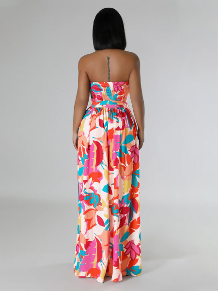 Waist tied jumpsuit